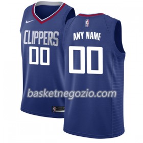Canotte Uomo Los Angeles Clippers Personalizzate Nike 2017-18 Blu Swingman